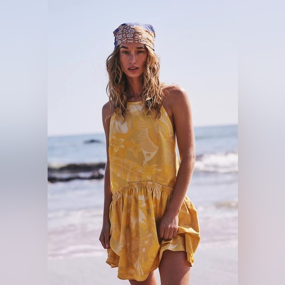 New Free People Deserted Island Mini Dress size XS - Picture 1 of 13